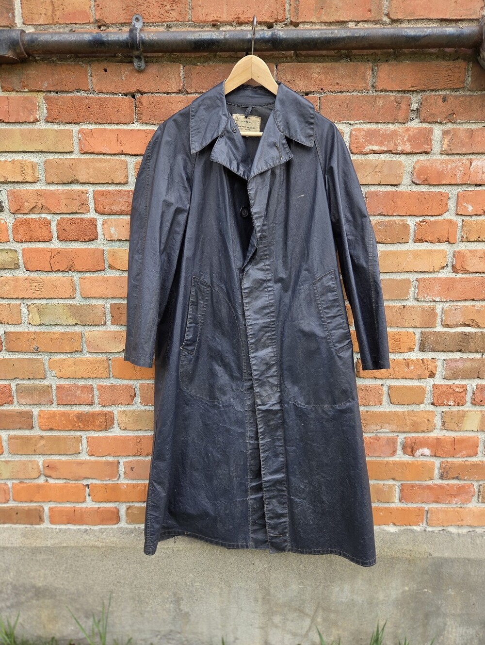 Vintage 1940s Dominion Rubber Navy WWII Coat